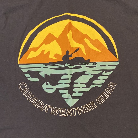 Canada Weather Gear mens navy blue graphic T-shirt size. XL - Picture 2 of 6